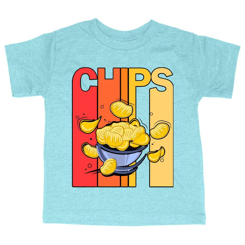 59223-038306.jpeg Triblend Toddler Chips T-Shirt - Vintage T-Shirt Kids & Baby Toddler Clothing Color : Ice Blue Triblend|Olive Triblend|Peach Triblend