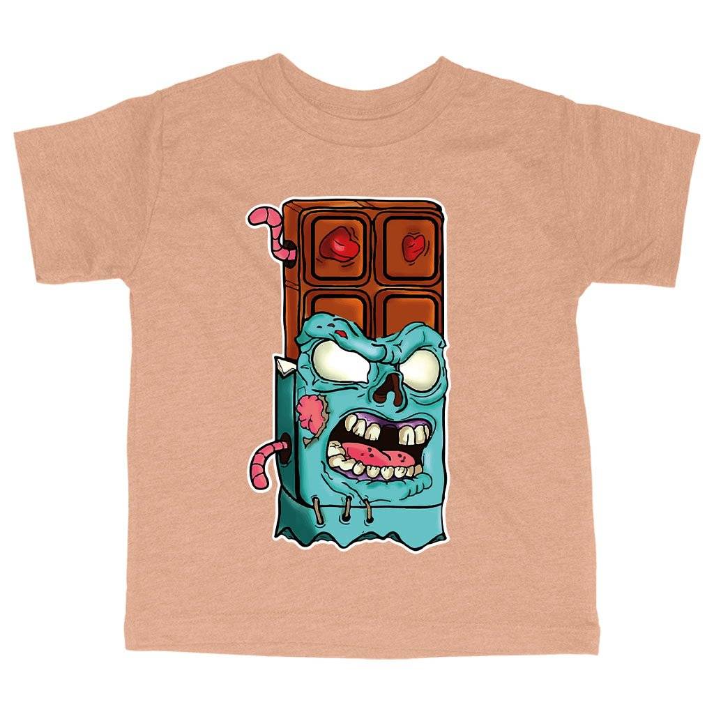 59224-242481.jpeg Triblend Toddler Chocolate Zombie T-Shirt - Candy Bar T-Shirts Kids & Baby Toddler Clothing Color : Ice Blue Triblend|Olive Triblend|Peach Triblend