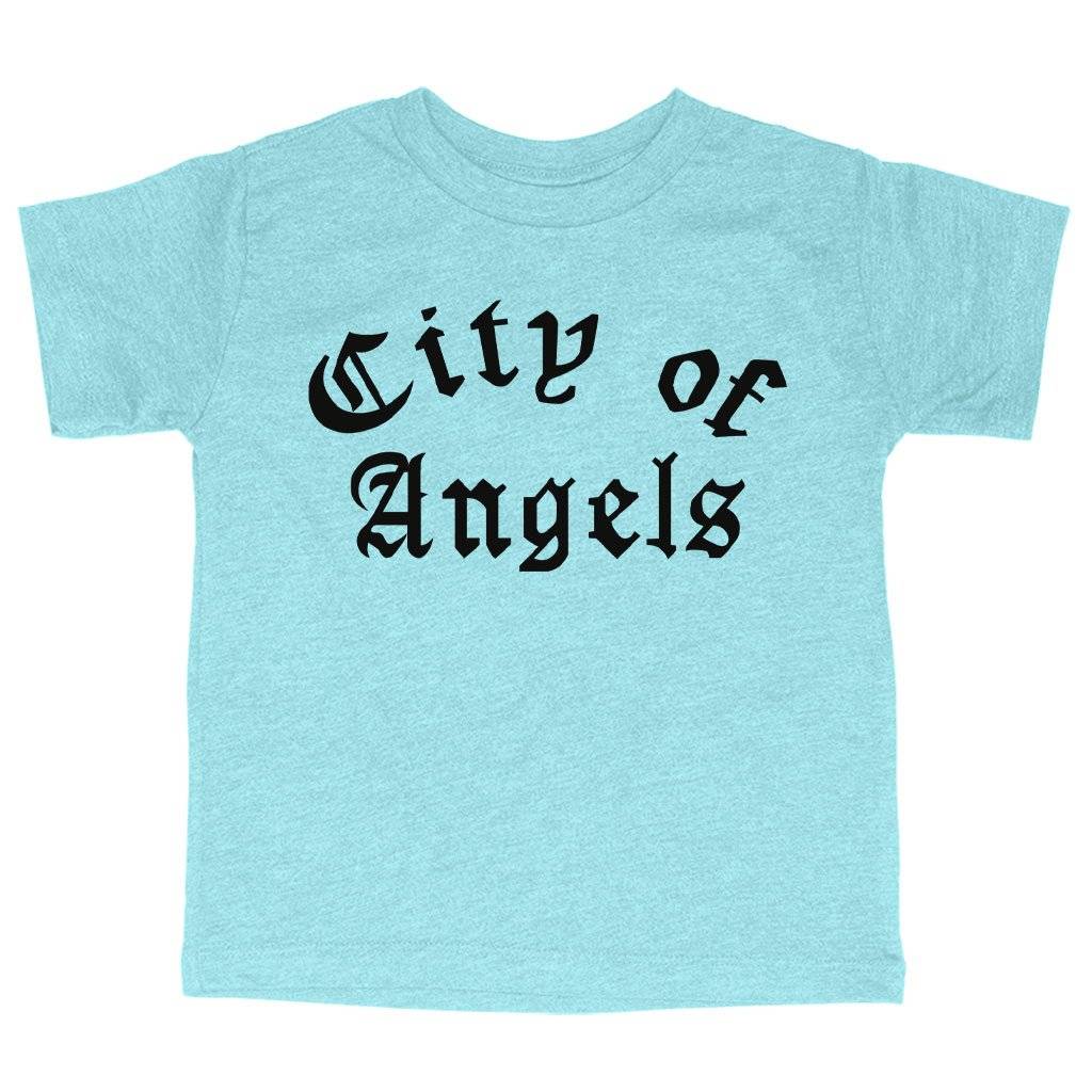 59226-209117.jpeg Triblend Toddler City of Angels T-Shirt - Graphic T-Shirt Kids & Baby Toddler Clothing Color : Ice Blue Triblend|Olive Triblend|Peach Triblend