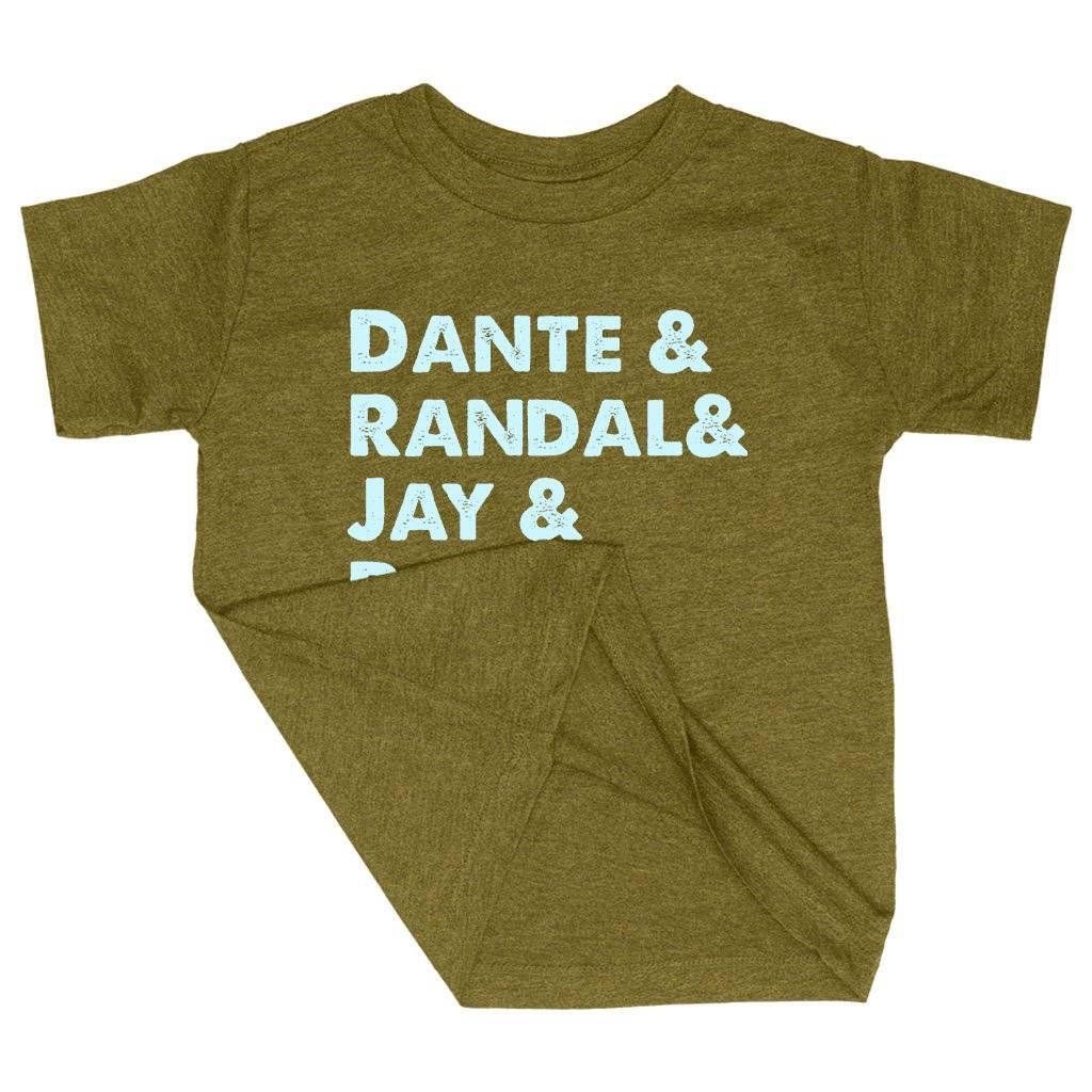 Triblend Toddler Dante Randal Jay Bob T-Shirt - Clerks T-Shirt Kids & Baby Toddler Clothing Color : Ice Blue Triblend|Olive Triblend|Peach Triblend 