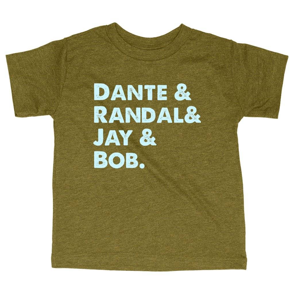 Triblend Toddler Dante Randal Jay Bob T-Shirt - Clerks T-Shirt Kids & Baby Toddler Clothing Color : Ice Blue Triblend|Olive Triblend|Peach Triblend 