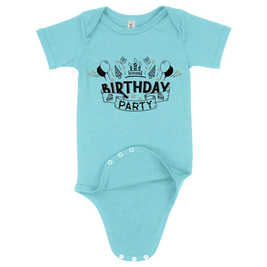 59504-5dcded.jpeg Baby Birthday Party Onesie - Birthday Celebration Onesies Baby Clothing Kids & Baby Color : Mauve Triblend|Ice Blue Triblend|Gray Triblend