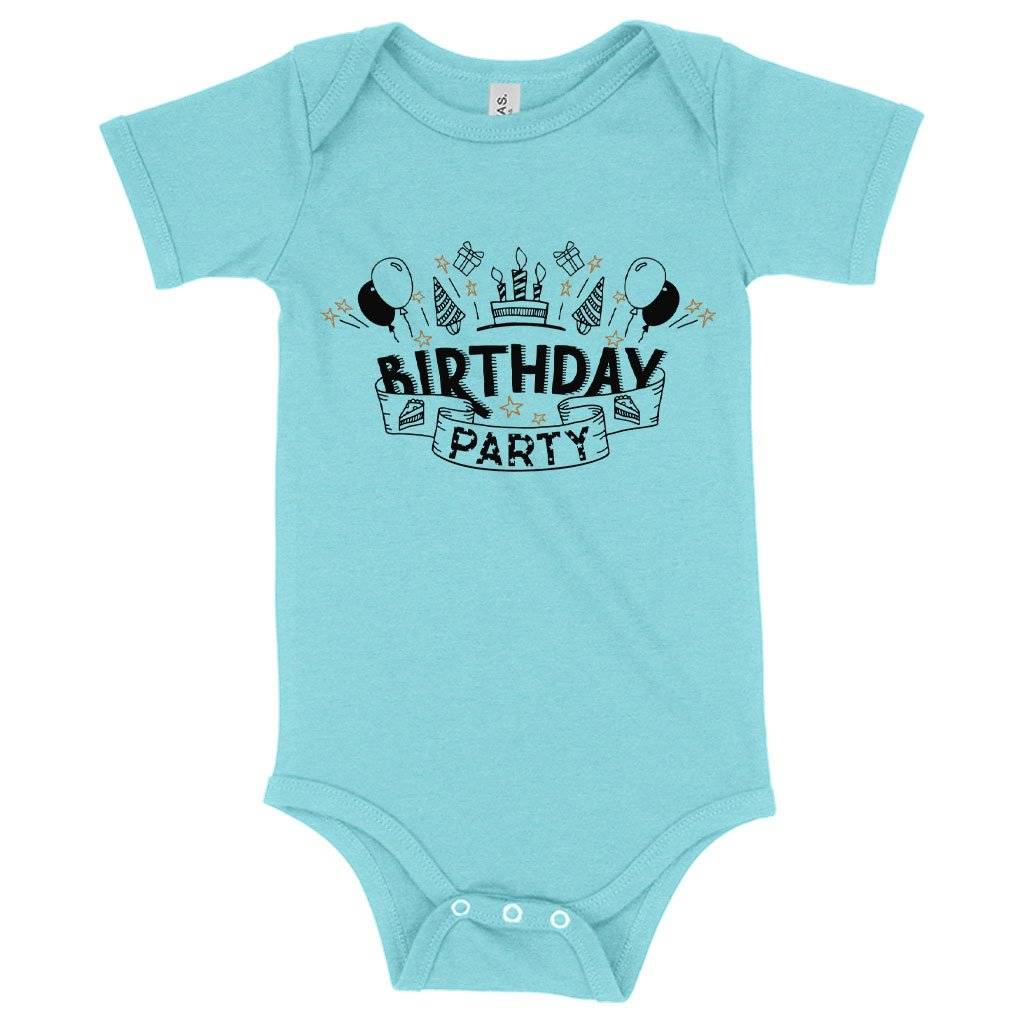 59504-b5786d.jpeg Baby Birthday Party Onesie - Birthday Celebration Onesies Baby Clothing Kids & Baby Color : Mauve Triblend|Ice Blue Triblend|Gray Triblend