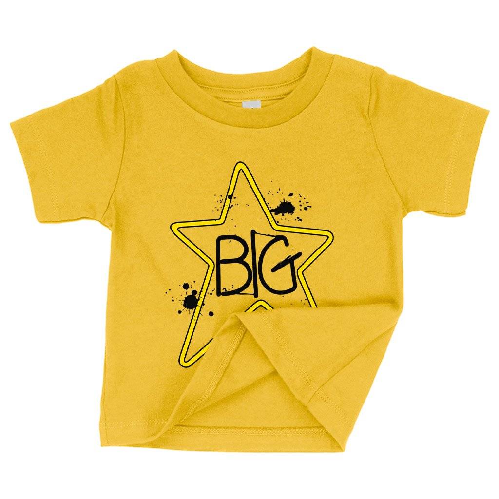 59508-0158c9.jpeg Baby Big Star T-Shirt - Big Star Vintage T-Shirt Baby Clothing Kids & Baby Color : White|Navy|Yellow
