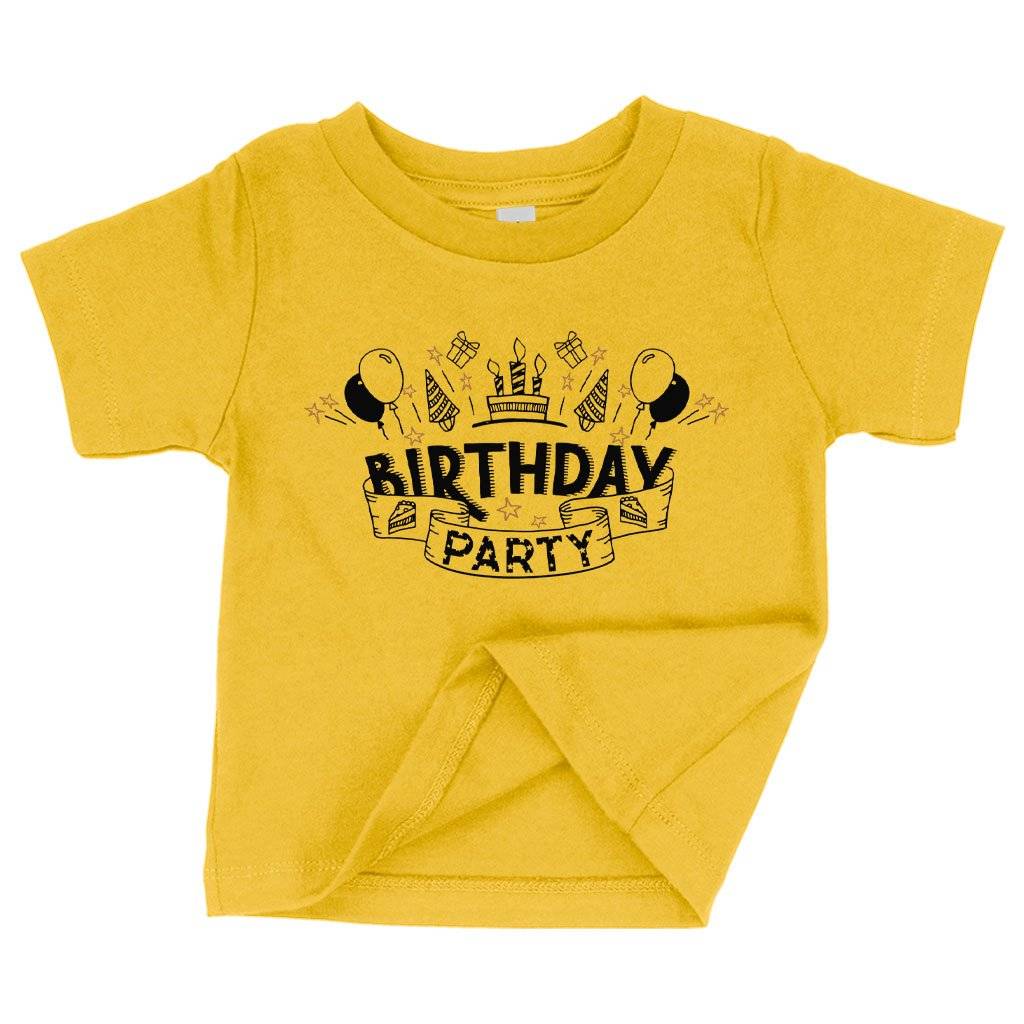 59511-4224bc.jpeg Baby Birthday Party T-Shirt - Birthday Celebration T-Shirts Baby Clothing Kids & Baby Color : Yellow|Navy|Pink