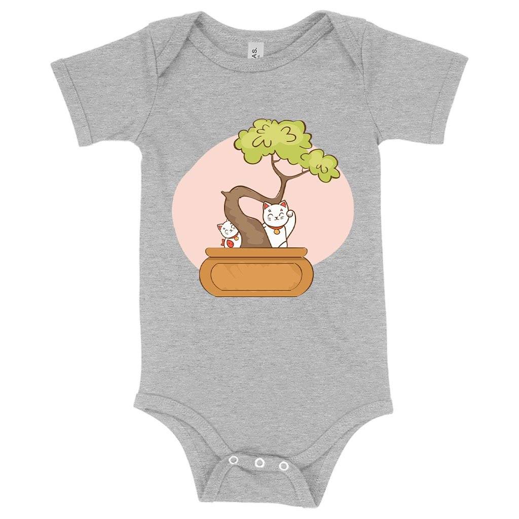 59513-c3be4f.jpeg Baby Bonsai Onesie - Cat Onesies Baby Clothing Kids & Baby Color : Gray Triblend|Peach Triblend|Ice Blue Triblend