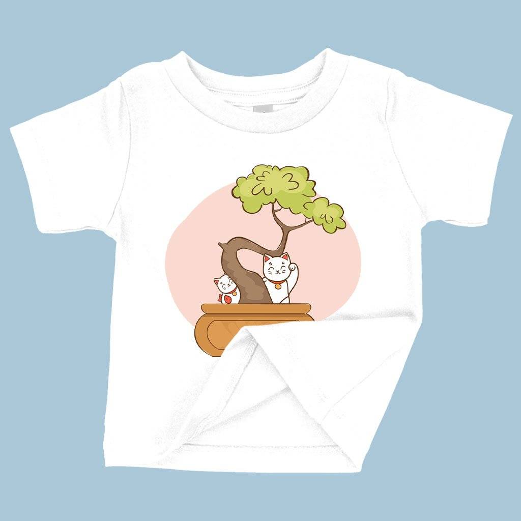 59516-39db19.jpeg Baby Bonsai T-Shirt - Cat T-Shirts Baby Clothing Kids & Baby Color : White|Pink|Navy