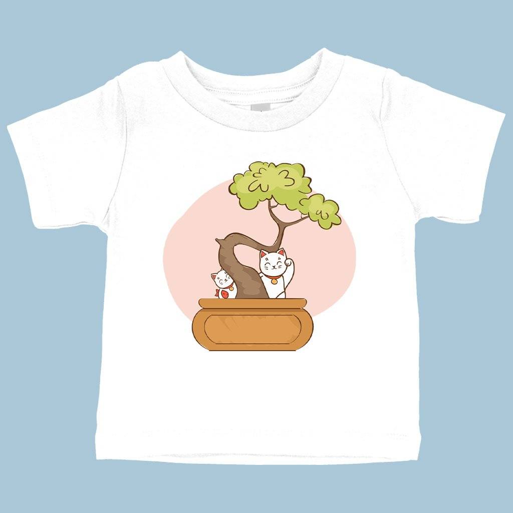 59516-b3cb7d.jpeg Baby Bonsai T-Shirt - Cat T-Shirts Baby Clothing Kids & Baby Color : White|Pink|Navy