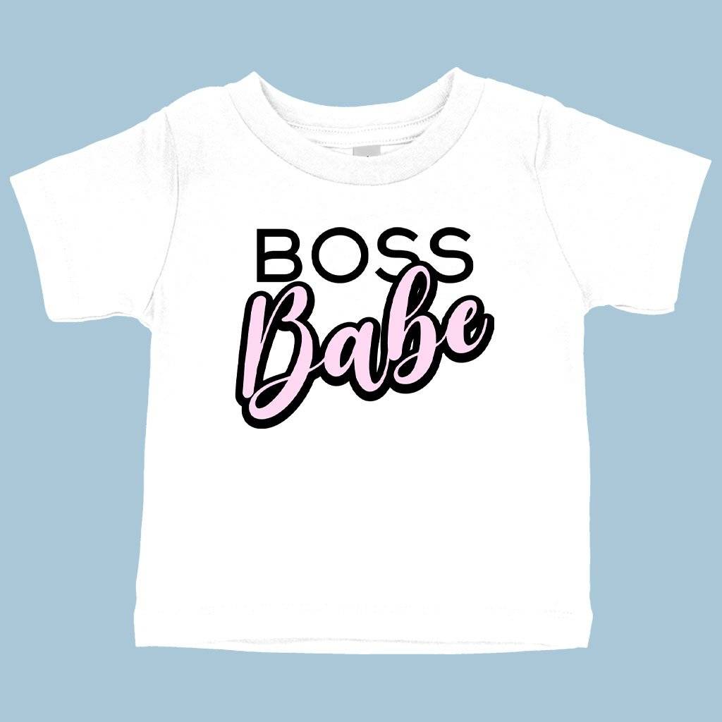59517-02c7f4.jpeg Baby Boss Babe Graphic T-Shirt Baby Clothing Kids & Baby Color : White|Pink|Navy
