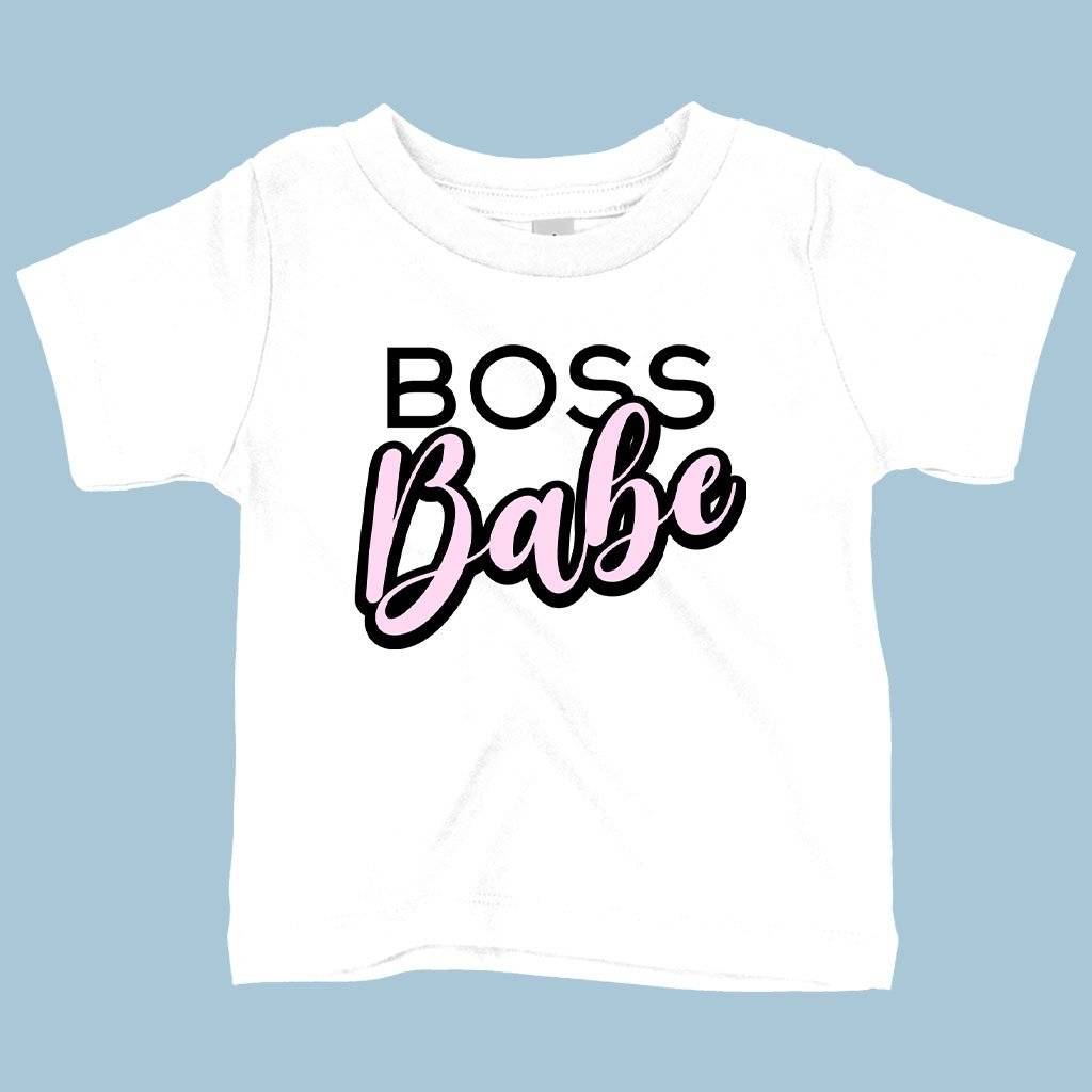 59517-f752f9.jpeg Baby Boss Babe Graphic T-Shirt Baby Clothing Kids & Baby Color : White|Pink|Navy