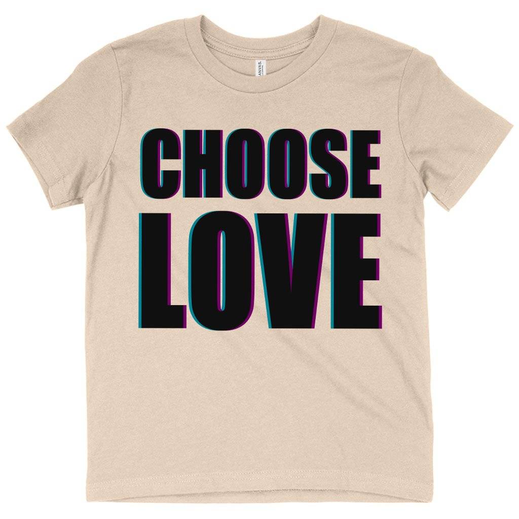 59600-1d3c04.jpeg Kids' Choose Love T-Shirt - Love Graphic T-Shirt Kids & Baby Kids' Clothing Color : White|Natural|Black