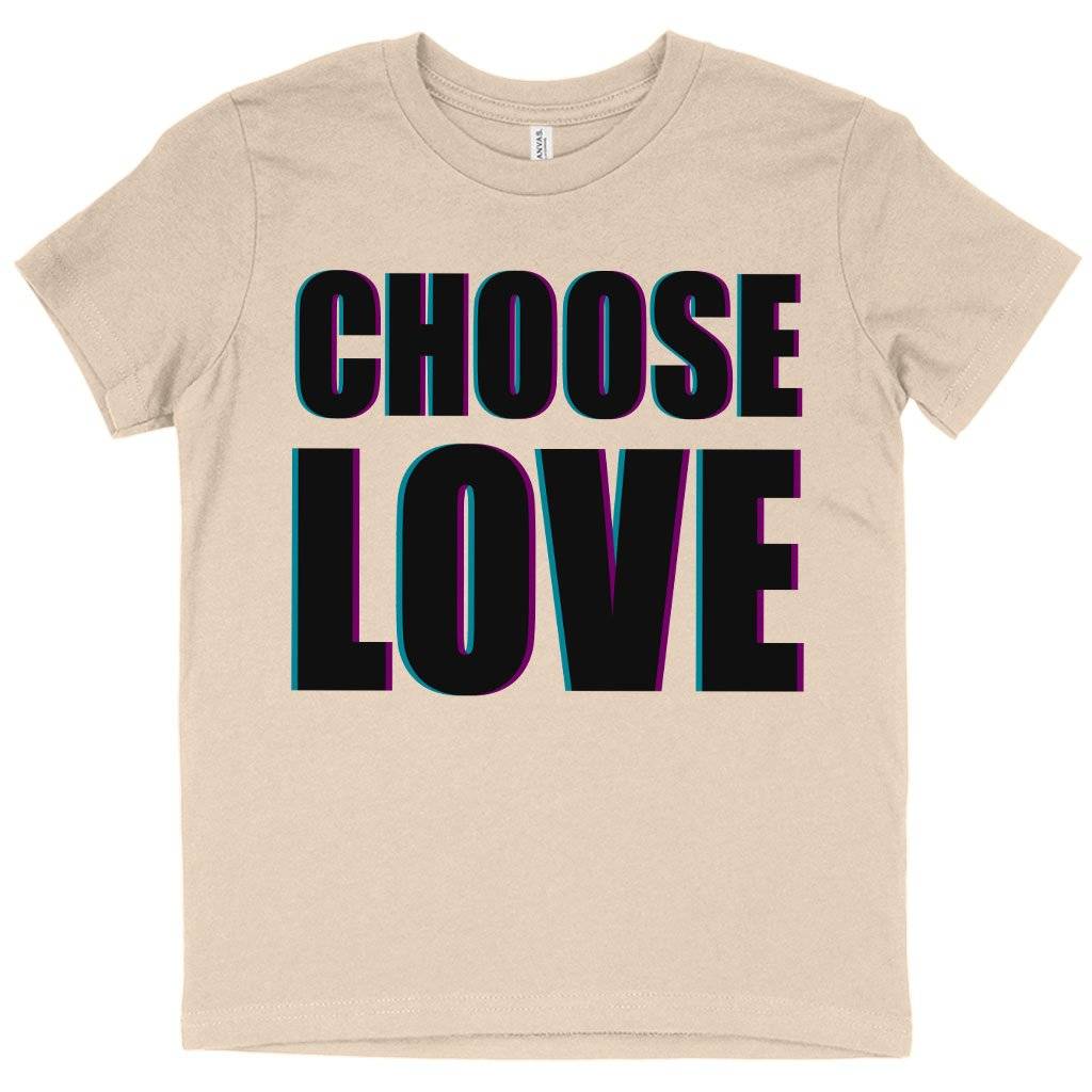 59600-70d5c4.jpeg Kids' Choose Love T-Shirt - Love Graphic T-Shirt Kids & Baby Kids' Clothing Color : White|Natural|Black