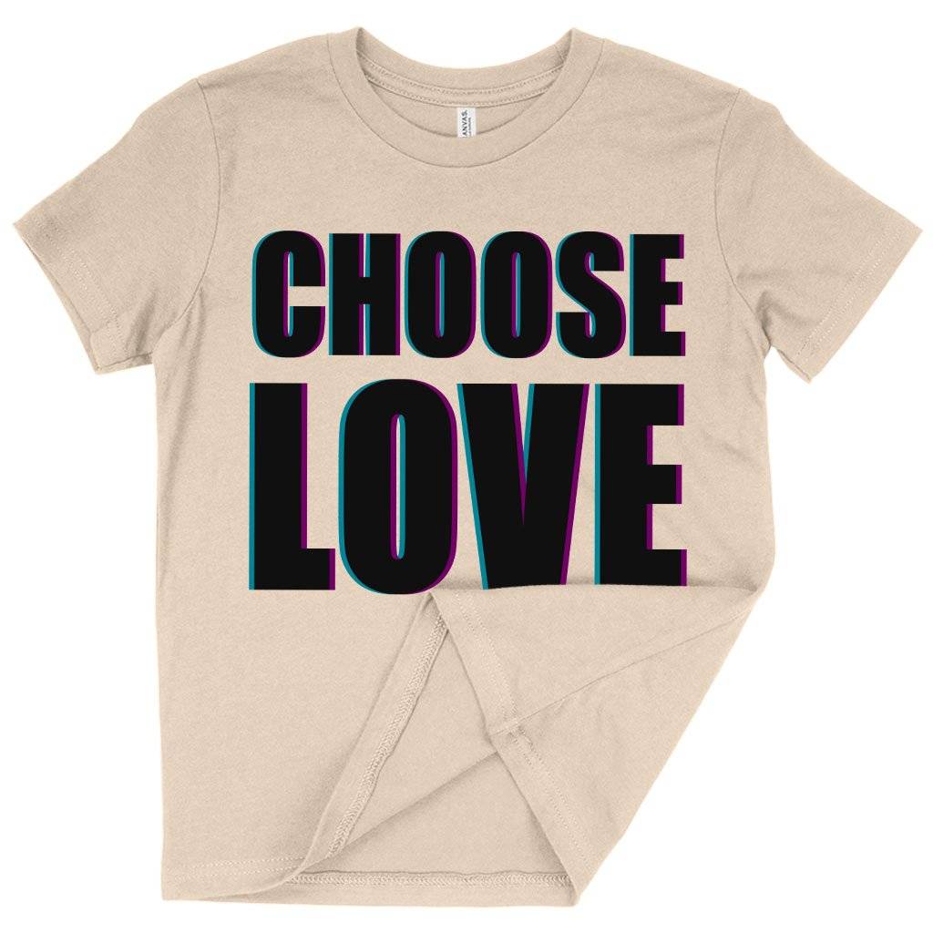 59600-7d2495.jpeg Kids' Choose Love T-Shirt - Love Graphic T-Shirt Kids & Baby Kids' Clothing Color : White|Natural|Black