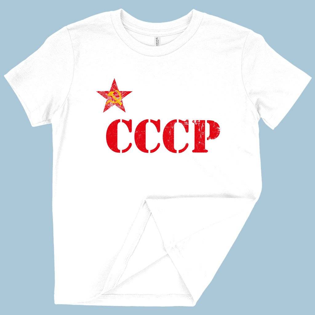59603-d208ba.jpeg Kids' CCCP T-Shirt - USSR T-Shirt Kids & Baby Kids' Clothing Color : White|Heather Red|Black