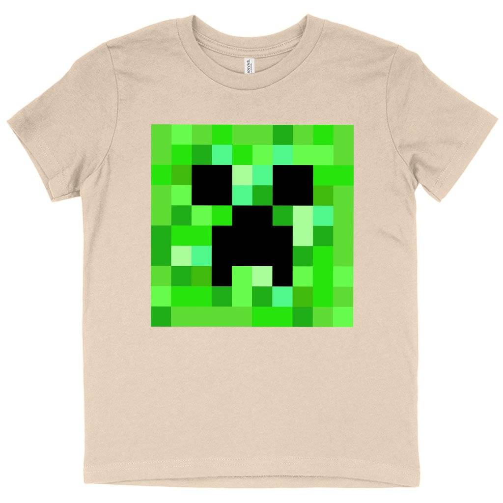 59613-9042d7.jpeg Kids' Creeper T-Shirt - Minecraft T-Shirt Kids & Baby Kids' Clothing Color : Natural|White|Black