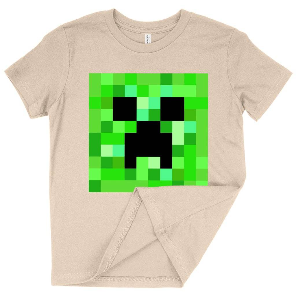 59613-aac448.jpeg Kids' Creeper T-Shirt - Minecraft T-Shirt Kids & Baby Kids' Clothing Color : Natural|White|Black