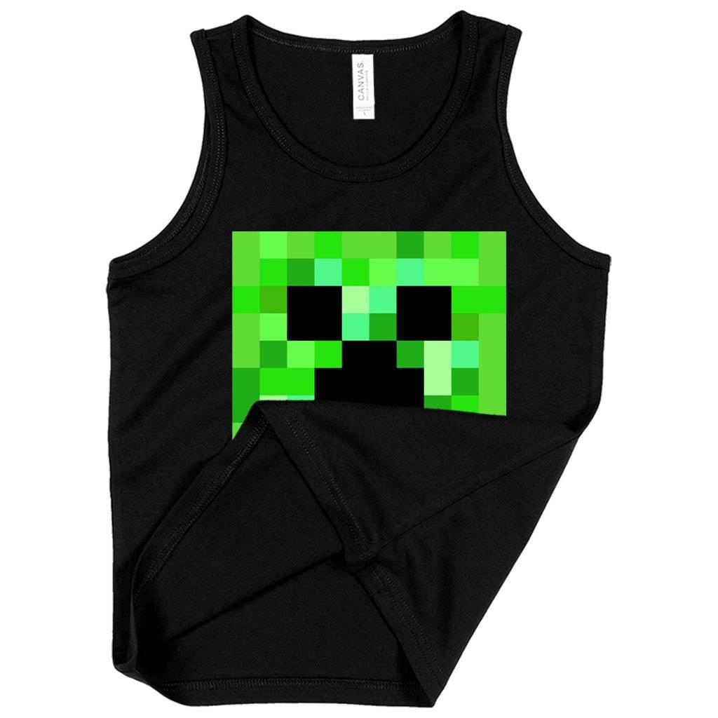 59615-6aedb9.jpeg Kids' Creeper Tank - Minecraft Tank Kids & Baby Kids' Clothing Color : Neon Blue|White|Black