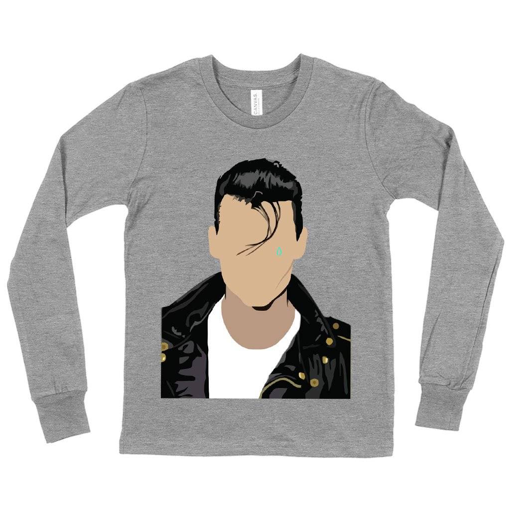 59616-4cd63e.jpeg Kids' Cry Baby Long Sleeve T-Shirt - Cry Baby Clothing Kids & Baby Kids' Clothing Color : Heather Yellow Gold|Gray Triblend|True Royal Blue