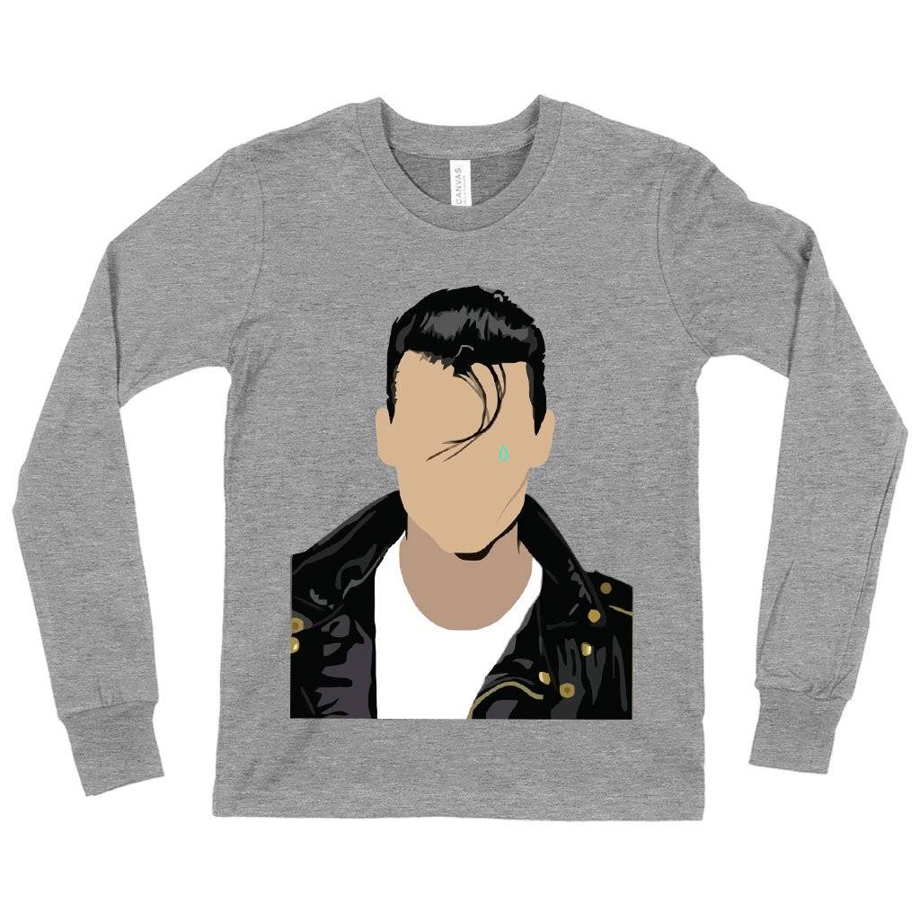 59616-530768.jpeg Kids' Cry Baby Long Sleeve T-Shirt - Cry Baby Clothing Kids & Baby Kids' Clothing Color : Heather Yellow Gold|Gray Triblend|True Royal Blue