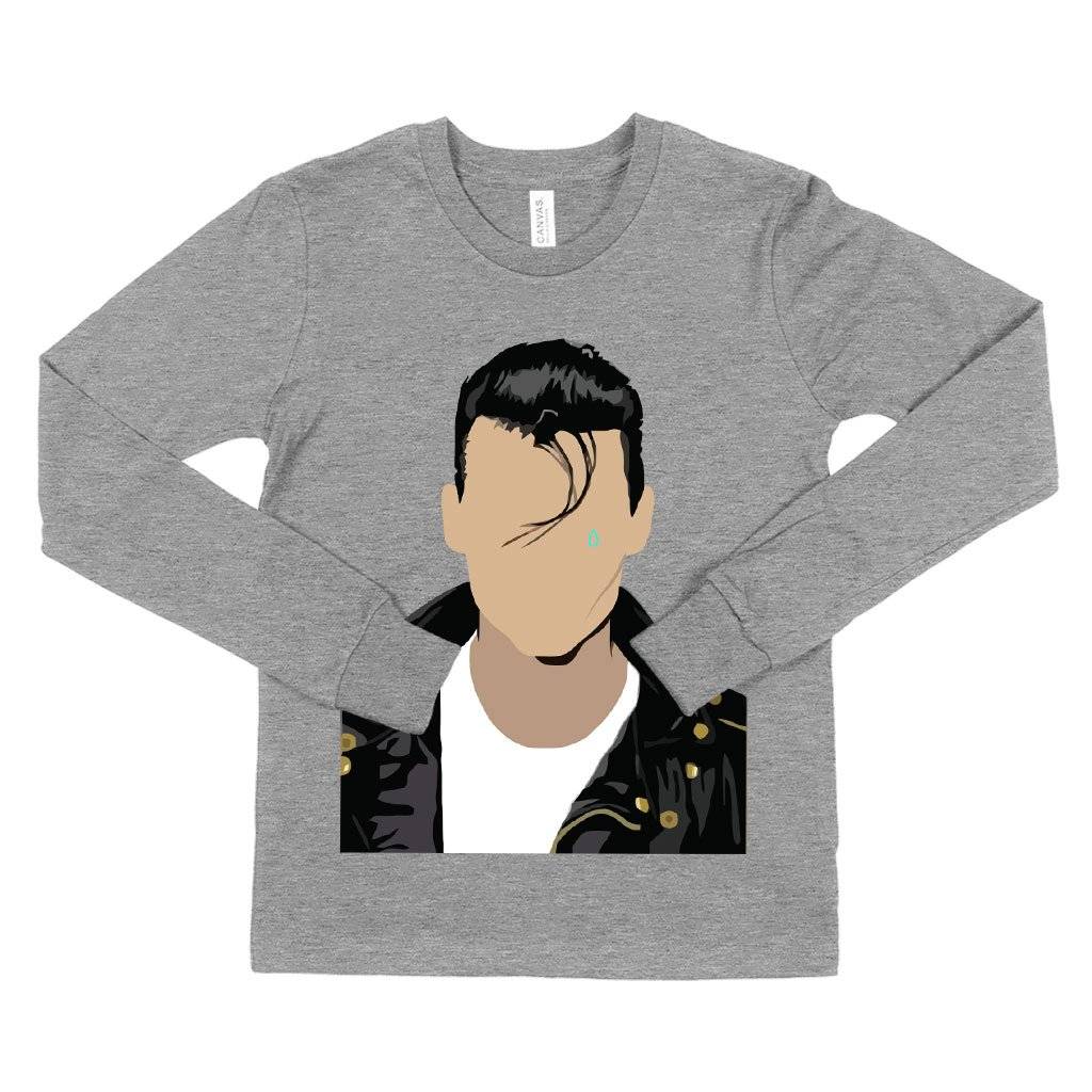 59616-b897c4.jpeg Kids' Cry Baby Long Sleeve T-Shirt - Cry Baby Clothing Kids & Baby Kids' Clothing Color : Heather Yellow Gold|Gray Triblend|True Royal Blue