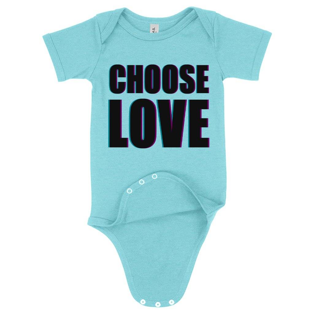 59933-9d67da.jpeg Baby Choose Love Onesie - Love Graphic Onesie Baby Clothing Kids & Baby Color : Gray Triblend|Peach Triblend|Ice Blue Triblend