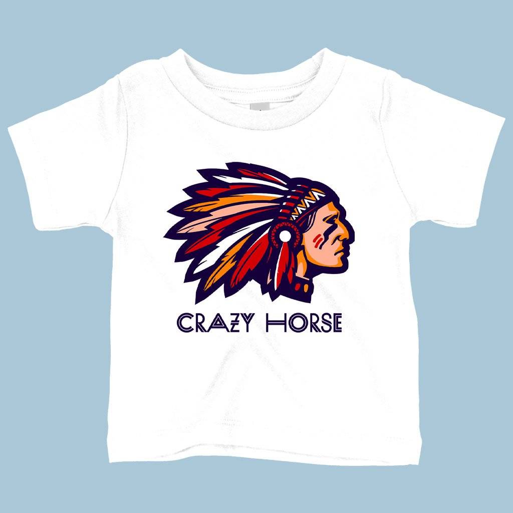 59939-c97ef0.jpeg Baby Crazy Horse Onesie - Graphic Onesie Baby Clothing Kids & Baby Color : White|Yellow|Heather Columbia Blue