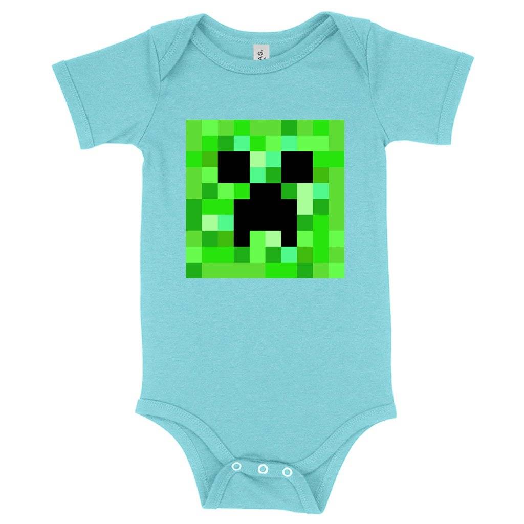 59940-7d291e.jpeg Baby Creeper Onesie - Minecraft Onesie Baby Clothing Kids & Baby Color : Mauve Triblend|Gray Triblend|Ice Blue Triblend