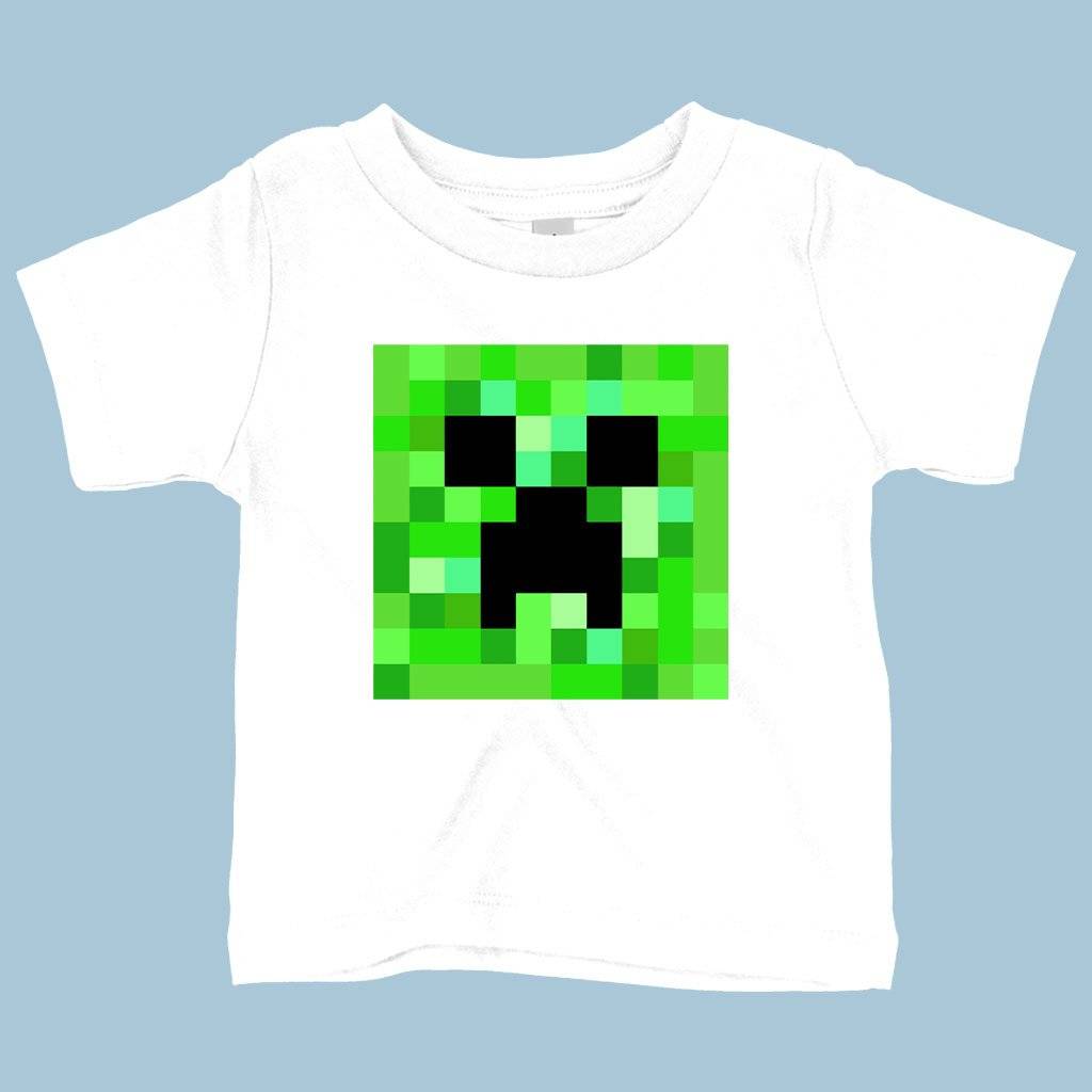 59941-8870eb.jpeg Baby Creeper T-Shirt - Minecraft T-Shirt Baby Clothing Kids & Baby Color : White|Heather Columbia Blue|Athletic Heather