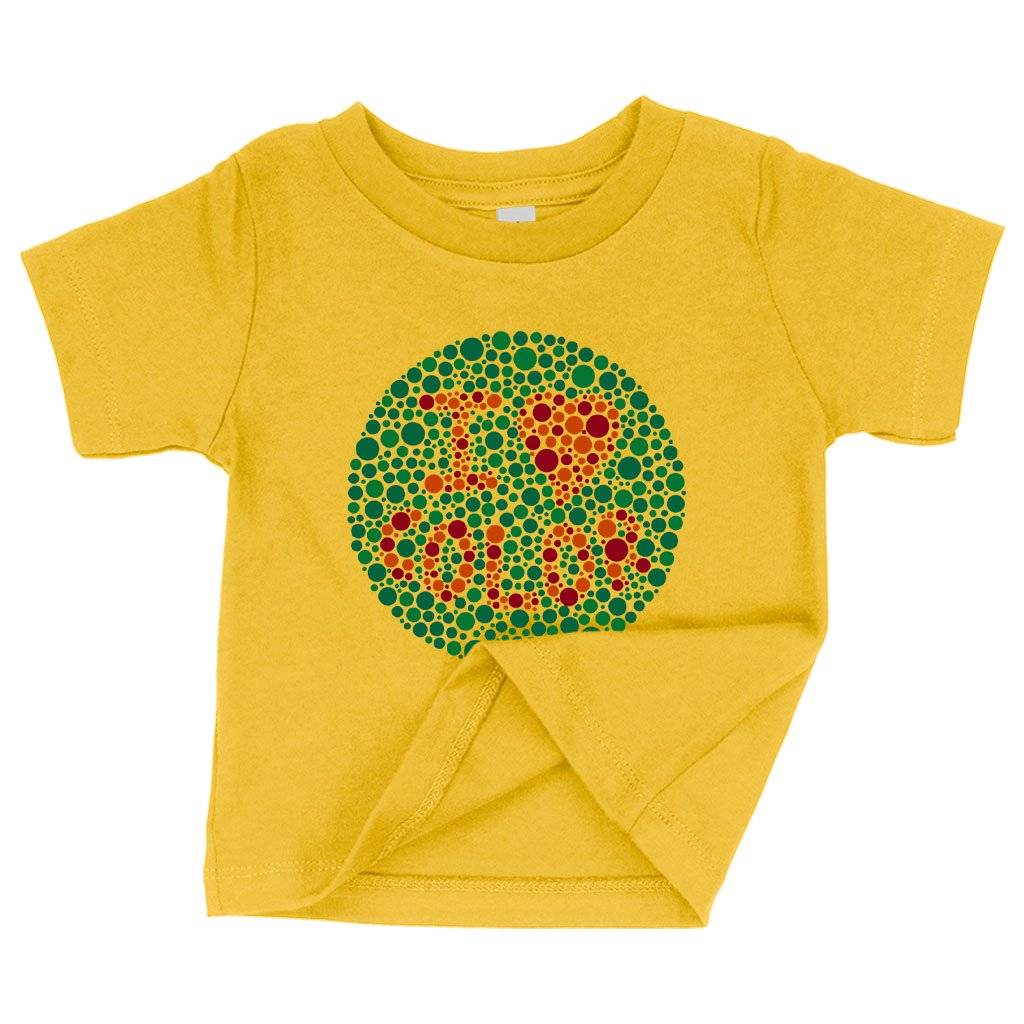 59945-36bc34.jpeg Baby I Love Color T-Shirt - Color Blind Test T-Shirt Baby Clothing Kids & Baby Color : White|Yellow|Navy