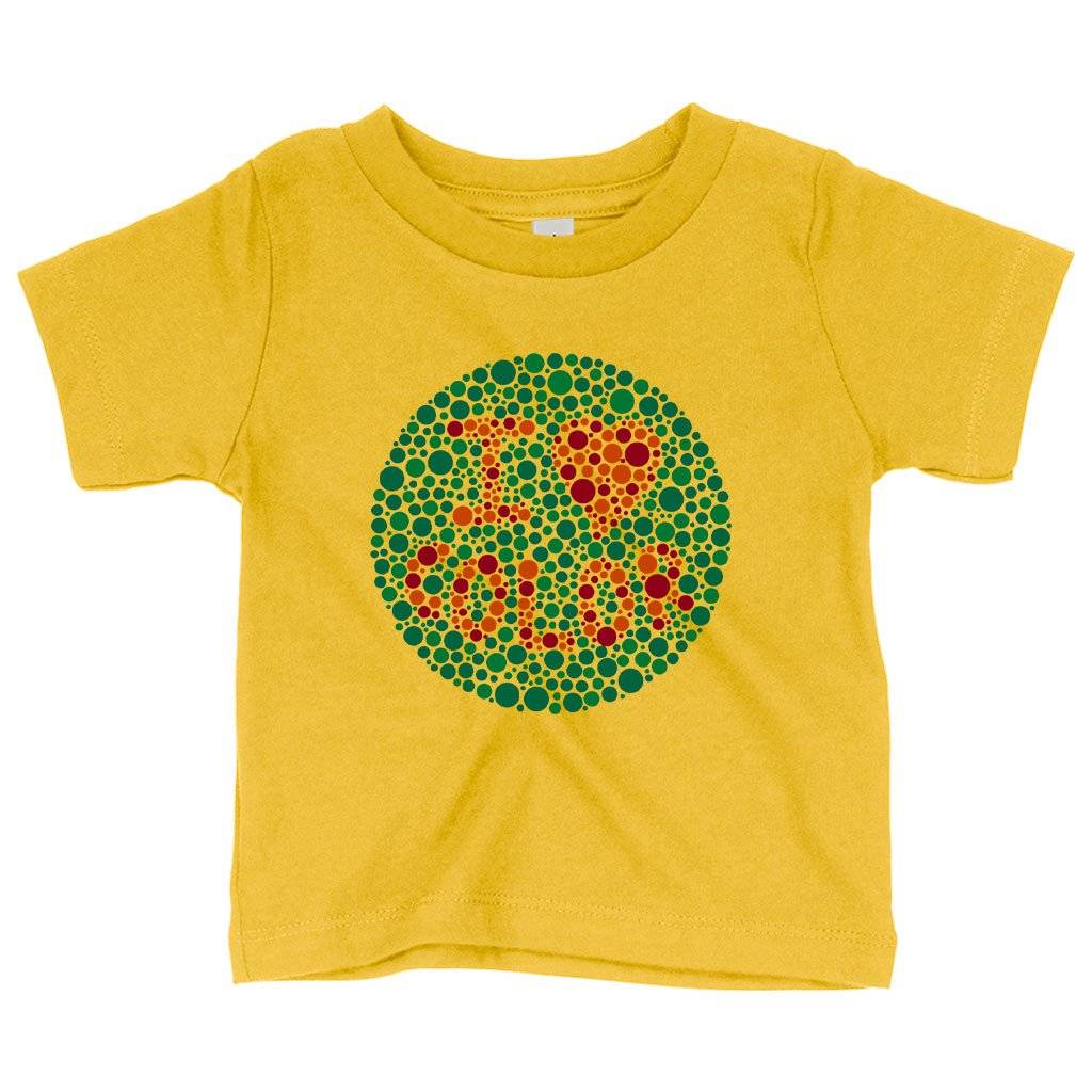 59945-9f92c9.jpeg Baby I Love Color T-Shirt - Color Blind Test T-Shirt Baby Clothing Kids & Baby Color : White|Yellow|Navy