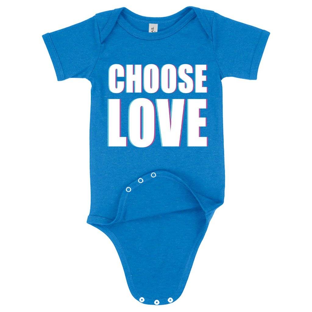 59946-463f83.jpeg Baby Jersey Choose Love Onesie - Love Graphic Onesie Baby Clothing Kids & Baby Color : White|Heather Columbia Blue|Asphalt
