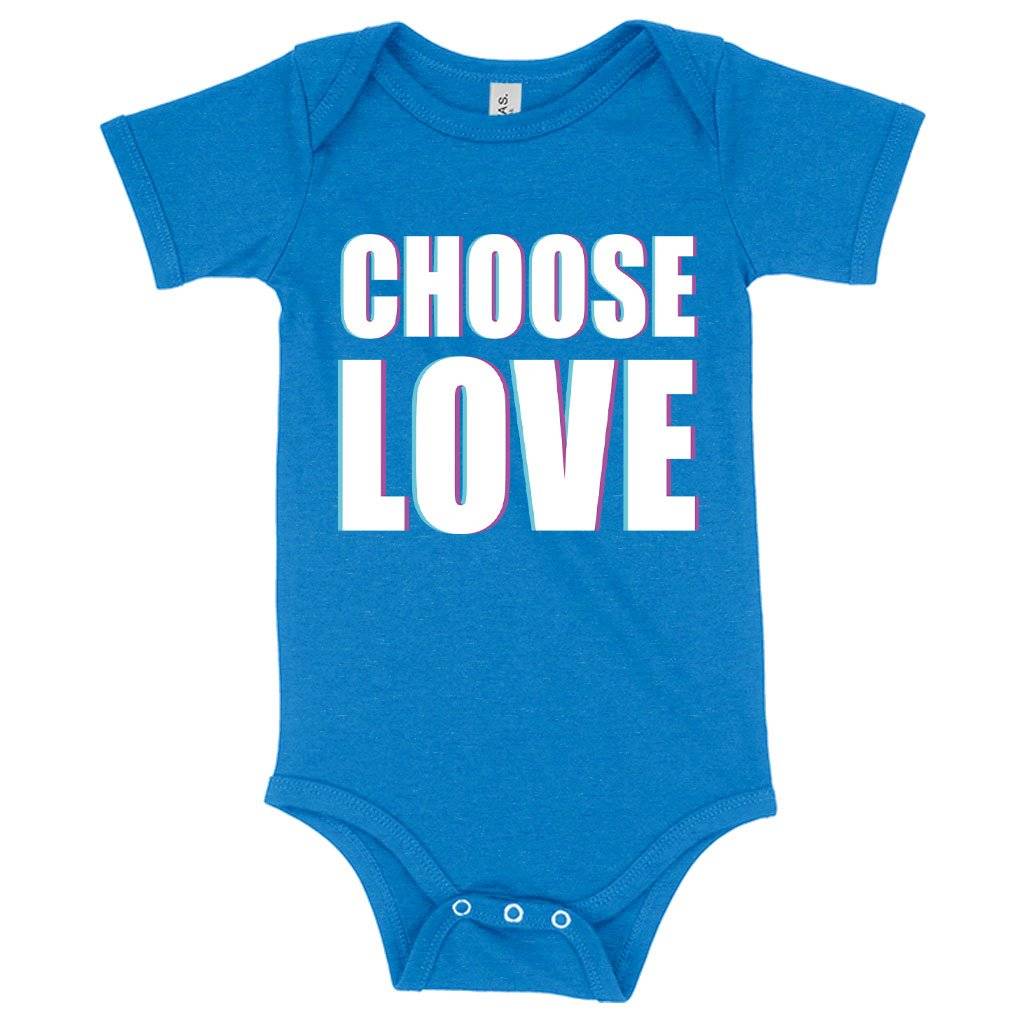 59946-7354e9.jpeg Baby Jersey Choose Love Onesie - Love Graphic Onesie Baby Clothing Kids & Baby Color : White|Heather Columbia Blue|Asphalt