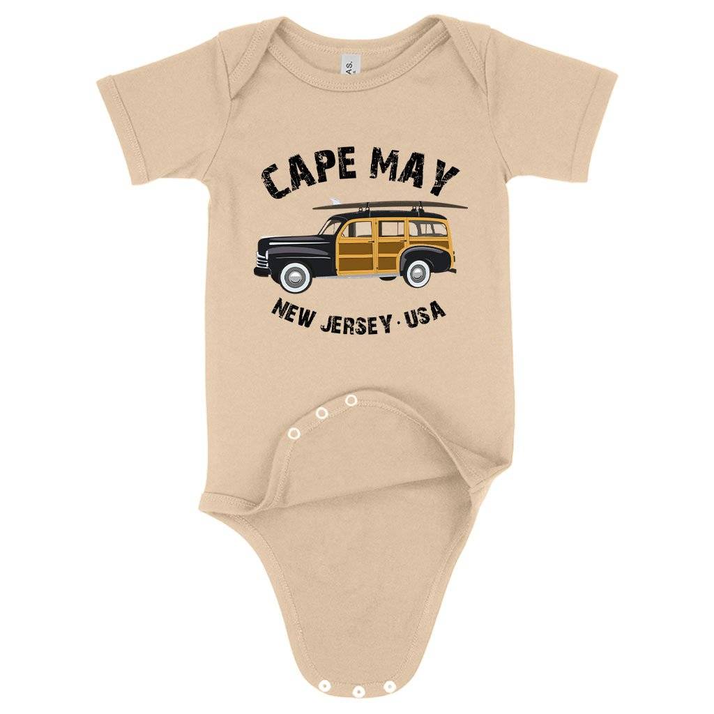 59947-d96064.jpeg Baby Jersey Cape May Onesie - New Jersey Onesie - Onesies NJ Baby Clothing Kids & Baby Color : Heather Dust|White|Yellow