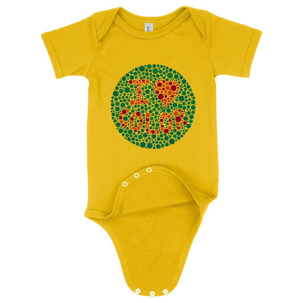 59951-c17188.jpeg Baby Jersey I Love Color Onesie - Color Blind Test Onesie Baby Clothing Kids & Baby Color : Heather Dust|Yellow|Heather Columbia Blue