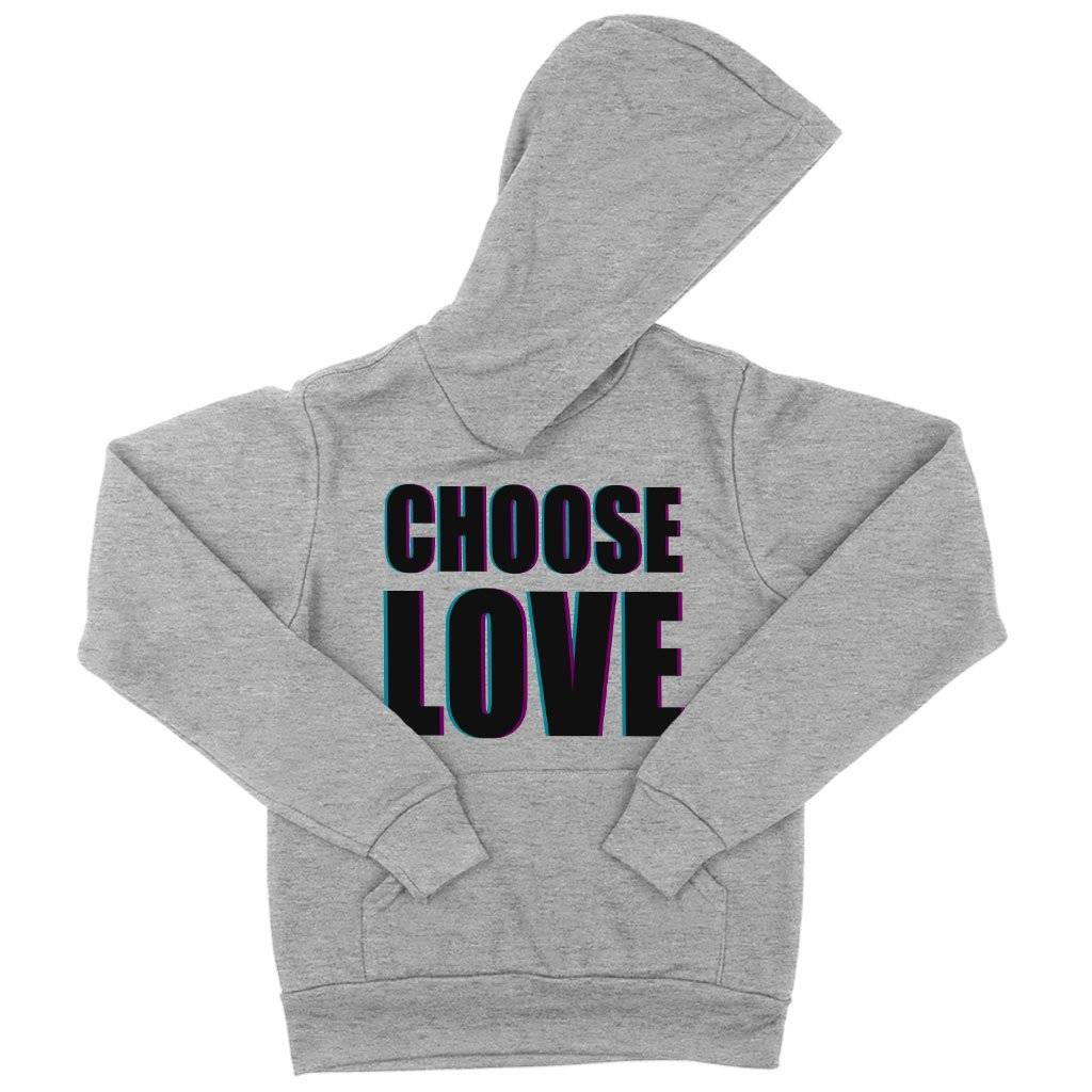 60105-578899.jpeg Kids' Sponge Fleece Choose Love Hoodie - Love Graphic Hoodie Kids & Baby Kids' Clothing Color : Athletic Heather|Black|Military Green