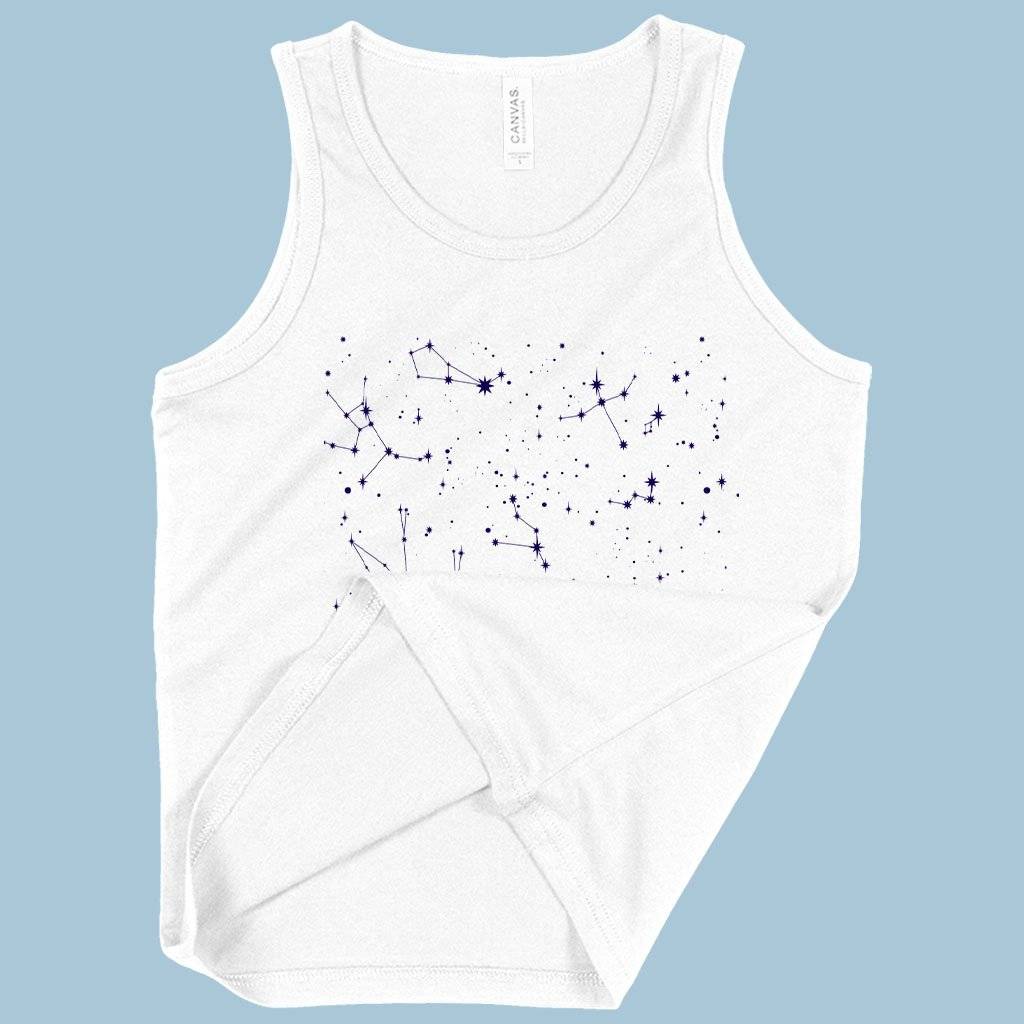 60107-4a088d.jpeg Kids' Never Stop Looking Up Tank - Constellation Tank - Stars Tank Kids & Baby Kids' Clothing Color : White|Neon Blue|Black