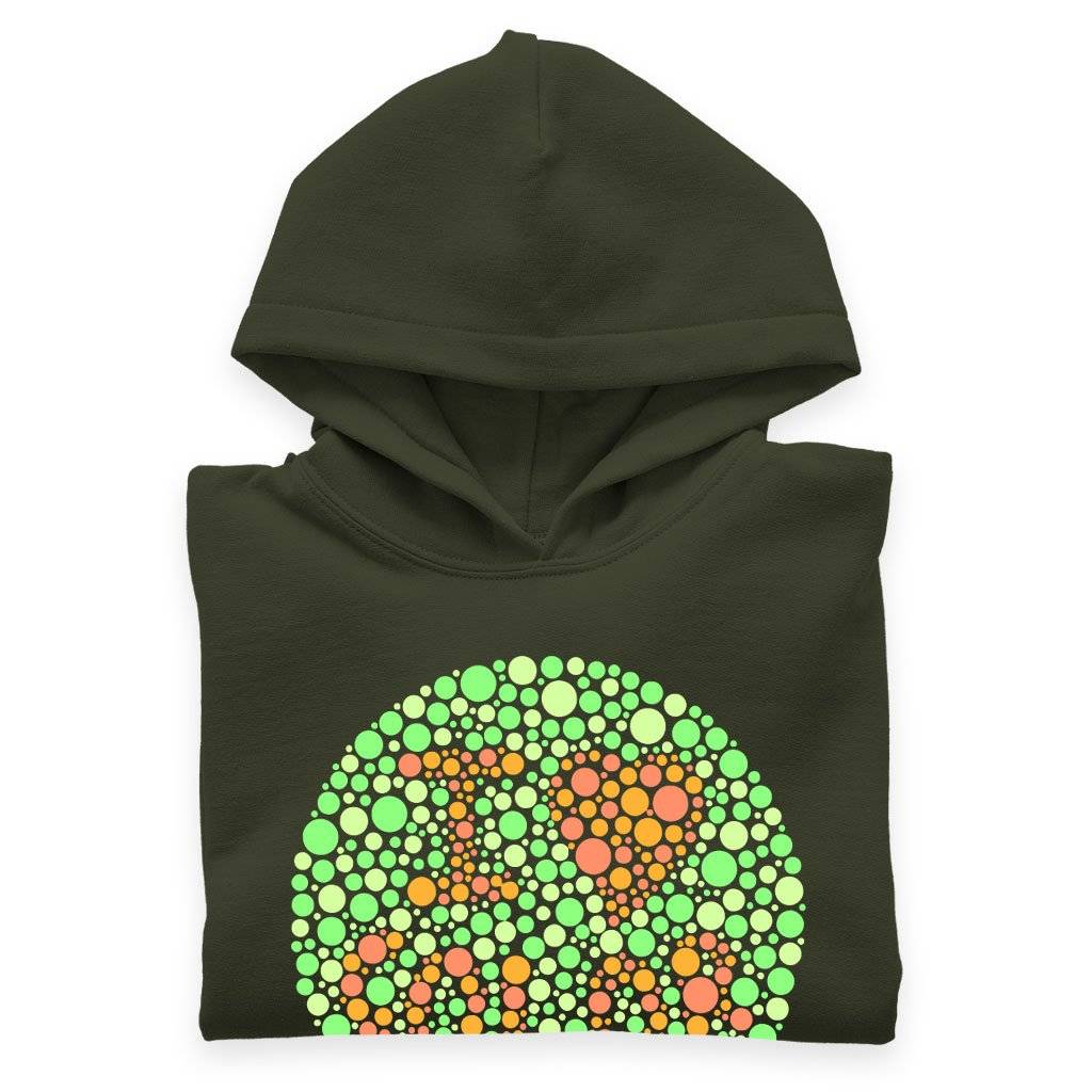 60115-425935.jpeg Kids' Sponge Fleece I Love Color Hoodie - Color Blind Test Hoodie Kids & Baby Kids' Clothing Color : Military Green|Black|Athletic Heather