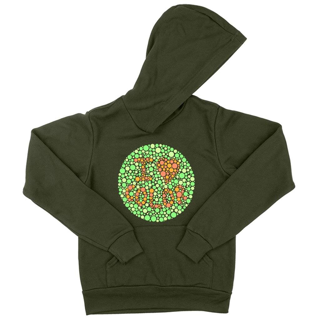60115-58b63c.jpeg Kids' Sponge Fleece I Love Color Hoodie - Color Blind Test Hoodie Kids & Baby Kids' Clothing Color : Military Green|Black|Athletic Heather