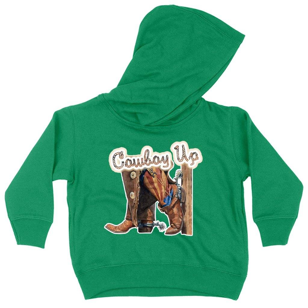 60285-82bb37.jpeg Toddler Cowboy Up Hoodie - Vintage Hoodies Kids & Baby Toddler Clothing Color : Turquoise|Pink|Kelly