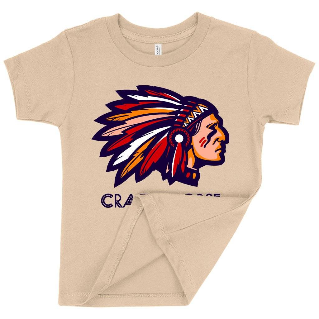 60288-33f287.jpeg Toddler Crazy Horse T-Shirt - Graphic T-Shirt Kids & Baby Toddler Clothing Color : Heather Dust|Heather Yellow Gold|Heather Red