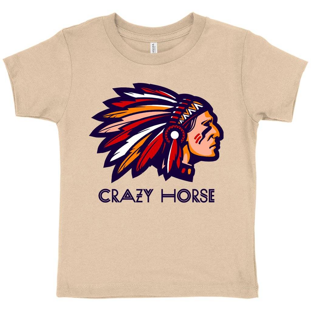 60288-ba7fbc.jpeg Toddler Crazy Horse T-Shirt - Graphic T-Shirt Kids & Baby Toddler Clothing Color : Heather Dust|Heather Yellow Gold|Heather Red