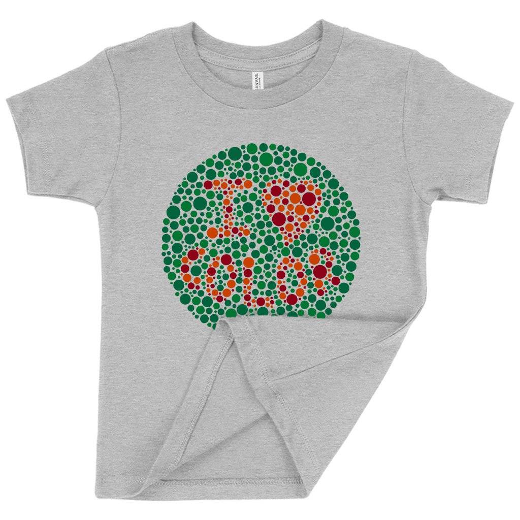 60294-e33994.jpeg Toddler I Love Color T-Shirt - Color Blind Test T-Shirt Kids & Baby Toddler Clothing Color : Heather Yellow Gold|Athletic Heather|Kelly