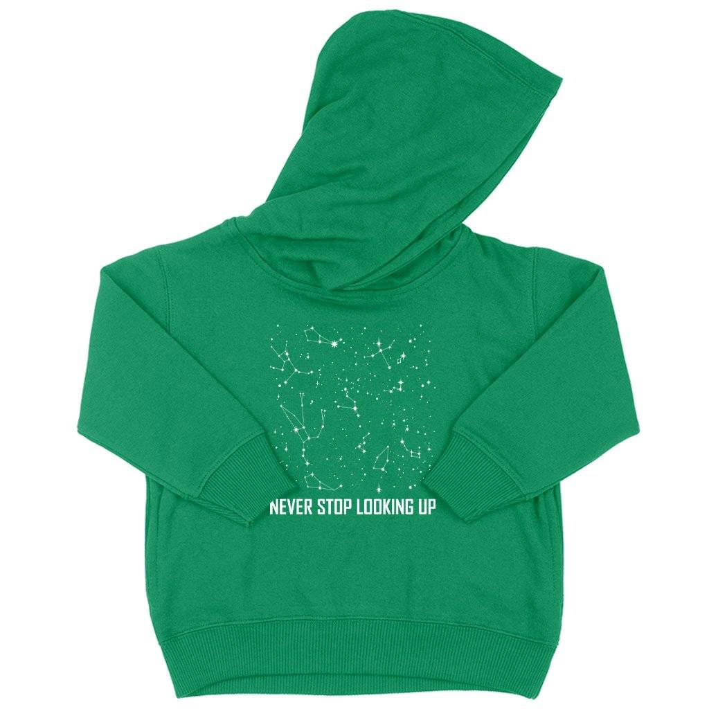 60296-810331.jpeg Toddler Never Stop Looking Up Hoodie - Constellation Hoodie - Stars Hoodie Kids & Baby Toddler Clothing Color : Turquoise|Kelly|Black