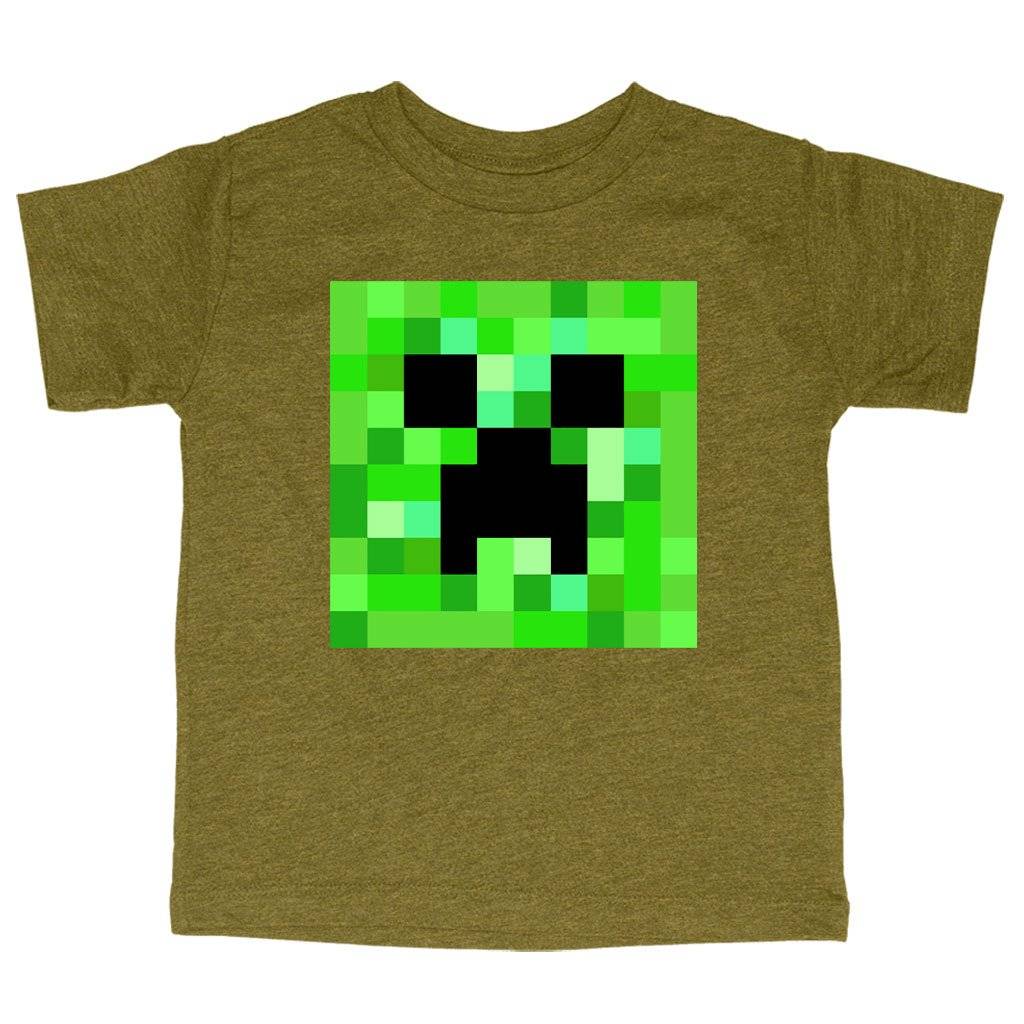 60300-5b29f9.jpeg Triblend Toddler Creeper T-Shirt - Minecraft T-Shirt Kids & Baby Toddler Clothing Color : Ice Blue Triblend|Olive Triblend|Peach Triblend