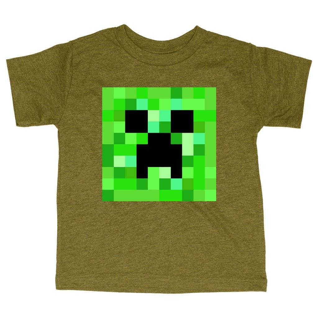 60300-7506a3.jpeg Triblend Toddler Creeper T-Shirt - Minecraft T-Shirt Kids & Baby Toddler Clothing Color : Ice Blue Triblend|Olive Triblend|Peach Triblend