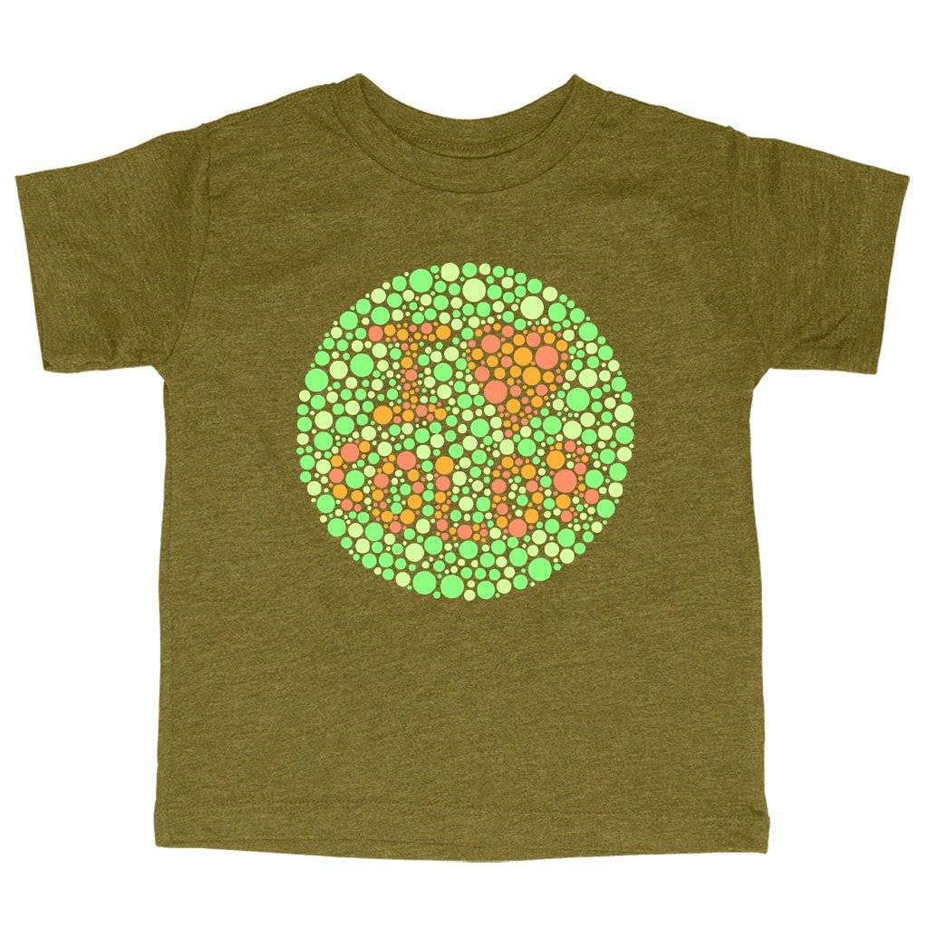 60302-924367.jpeg Triblend Toddler I Love Color T-Shirt - Color Blind Test T-Shirt Kids & Baby Toddler Clothing Color : Ice Blue Triblend|Olive Triblend|Peach Triblend