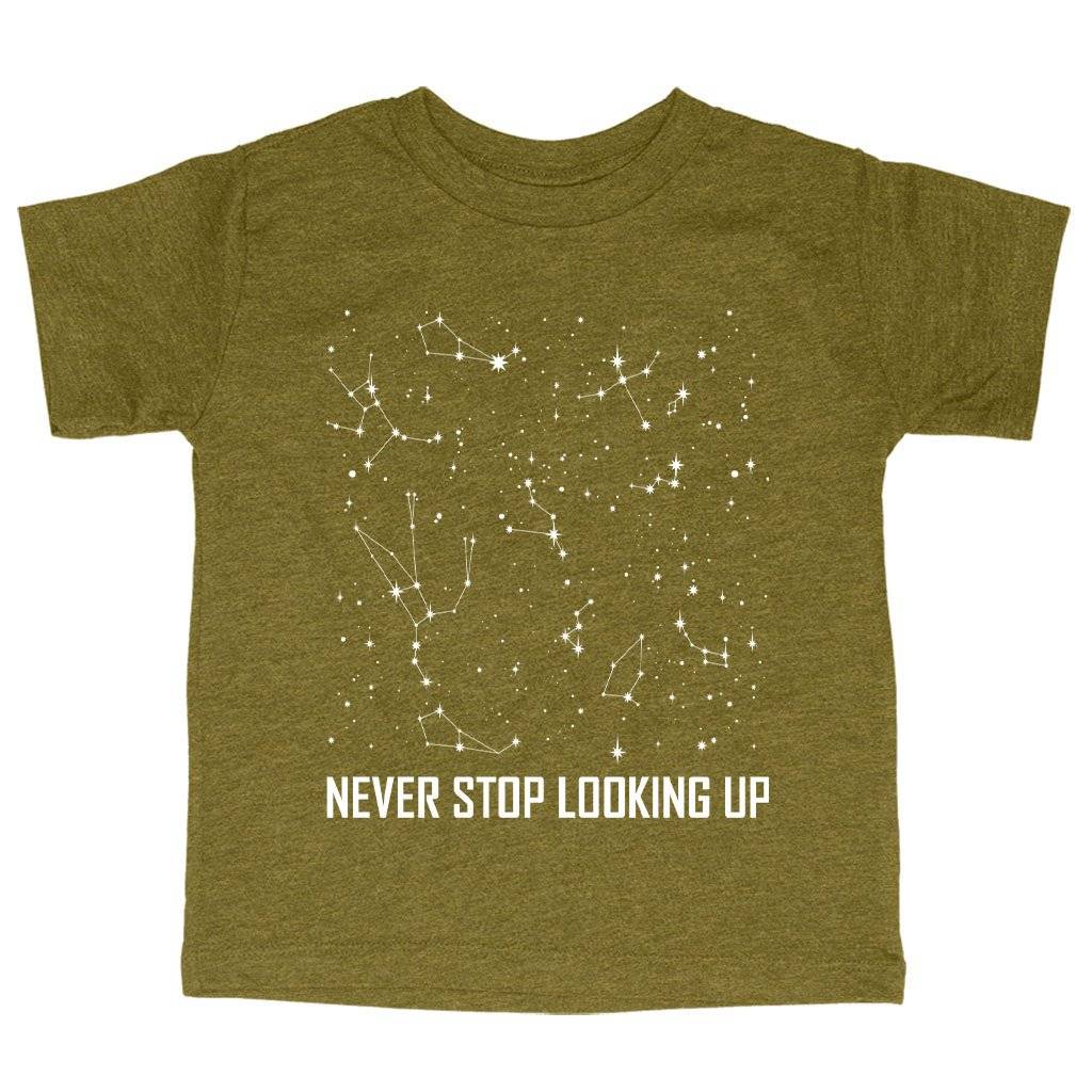 60305-d2208c.jpeg Triblend Toddler Never Stop Looking Up T-Shirt - Constellation T-Shirt - Stars T-Shirt Kids & Baby Toddler Clothing Color : Ice Blue Triblend|Peach Triblend|Olive Triblend