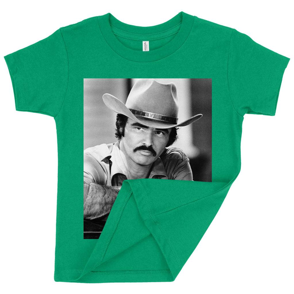 60307-6fc12a.jpeg Toddler Burt Reynolds T-Shirt - Vintage T-Shirts Kids & Baby Toddler Clothing Color : Kelly|Heather Red|Heather Columbia Blue