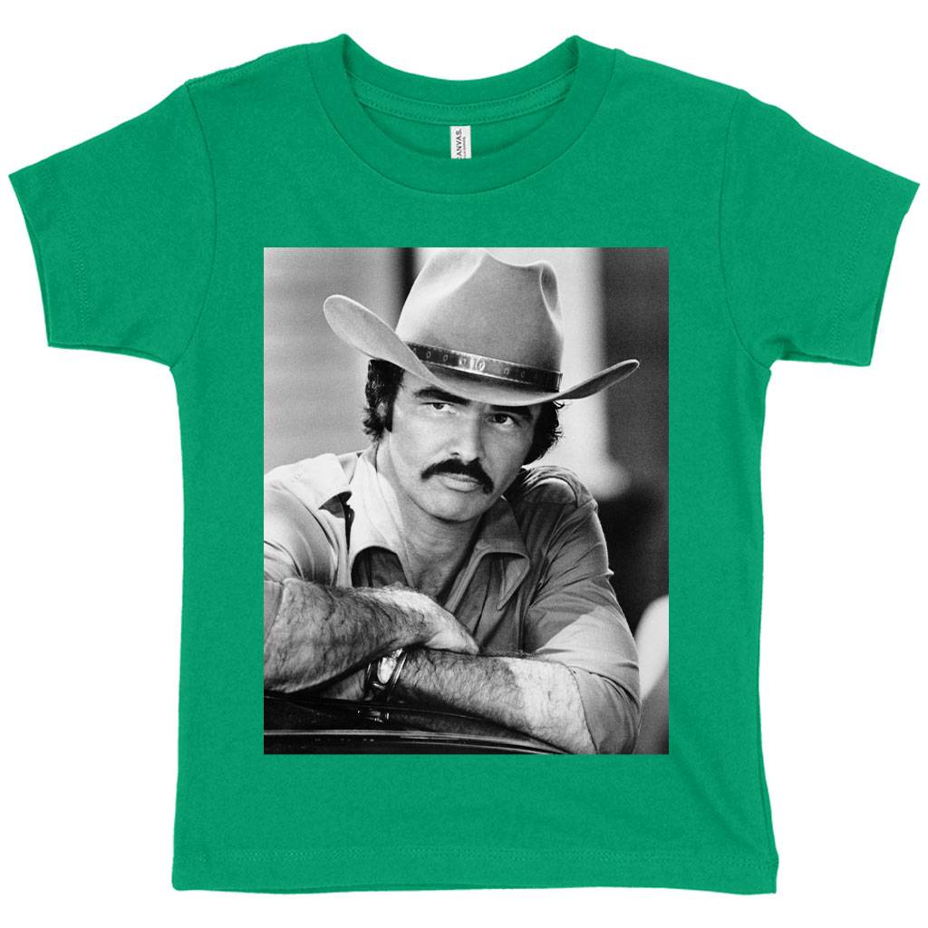 60307-f2610d.jpeg Toddler Burt Reynolds T-Shirt - Vintage T-Shirts Kids & Baby Toddler Clothing Color : Kelly|Heather Red|Heather Columbia Blue