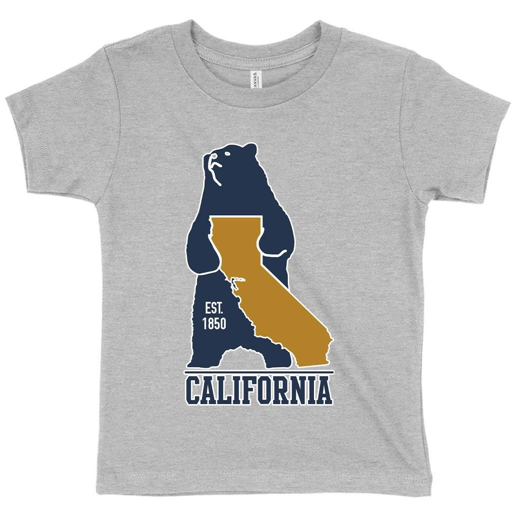 60401-c01424.jpeg Toddler California Bear T-Shirt - California Vintage T-Shirt Kids & Baby Toddler Clothing Color : Heather Yellow Gold|Athletic Heather|Kelly